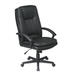 Scranton & Co High Back Executive Chair in Black Bonded Leather