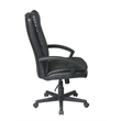 Scranton & Co High Back Executive Chair in Black Bonded Leather