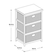 Scranton & Co 3-Tier Storage Unit in Espresso with Natural Baskets