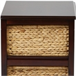 Scranton & Co 3-Tier Storage Unit in Espresso with Natural Baskets