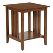 Scranton & Co Contemporary Mission Style Side Table in Ash Brown Finish