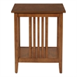 Scranton & Co Contemporary Mission Style Side Table in Ash Brown Finish