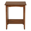 Scranton & Co Contemporary Mission Style Side Table in Ash Brown Finish