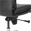 Scranton & Co Mid Back Executive Chair in Black Top Grain Leather