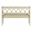 Scranton & Co Storage Bench in Antique White with Beige Cushion