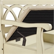 Scranton & Co Storage Bench in Antique White with Beige Cushion