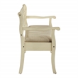 Scranton & Co Storage Bench in Antique White with Beige Cushion