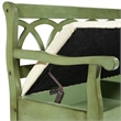 Scranton & Co Storage Bench in Antique Sage Green - Beige Cushion