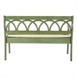 Scranton & Co Storage Bench in Antique Sage Green - Beige Cushion