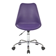 Scranton & Co Mod-Inspired Office Chair in Purple - Chrome Base