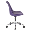 Scranton & Co Mod-Inspired Office Chair in Purple - Chrome Base