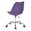 Scranton & Co Mod-Inspired Office Chair in Purple - Chrome Base