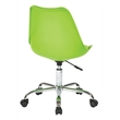 Scranton & Co Mod-Inspired Office Chair in Green - Chrome Base