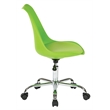 Scranton & Co Mod-Inspired Office Chair in Green - Chrome Base