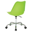 Scranton & Co Mod-Inspired Office Chair in Green - Chrome Base