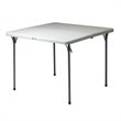 Scranton & Co 5-Piece Folding Table and Chair Set in Light Gray