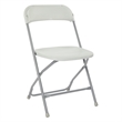 Scranton & Co 5-Piece Folding Table and Chair Set in Light Gray