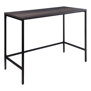Scranton & Co 42&quot Desk in Ozark Ash Brown with Steel Metal Frame