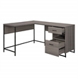 Scranton & Co L-Shape Desk in Farm Oak with Power Hub and Storage