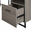 Scranton & Co L-Shape Desk in Farm Oak with Power Hub and Storage