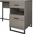Scranton & Co L-Shape Desk in Farm Oak with Power Hub and Storage