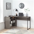 Scranton & Co Contemporary L-Shape Desk in Farm Oak Gray with Storage