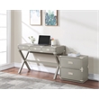 Scranton & Co 2-Drawer Engineered Wood Cabinet in Gray - Campaign Style