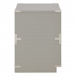Scranton & Co 2-Drawer Engineered Wood Cabinet in Gray - Campaign Style
