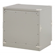 Scranton & Co 2-Drawer Engineered Wood Cabinet in Gray - Campaign Style