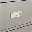 Scranton & Co 2-Drawer Engineered Wood Cabinet in Gray - Campaign Style