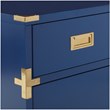 Scranton & Co 2-Drawer File Cabinet in Lapis Blue - Campaign Style
