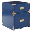 Scranton & Co 2-Drawer File Cabinet in Lapis Blue - Campaign Style