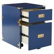 Scranton & Co 2-Drawer File Cabinet in Lapis Blue - Campaign Style