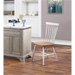 Scranton & Co Windsor Wood Dining Chair Toffee and Cream 2 Pack