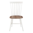 Scranton & Co Windsor Wood Dining Chair Toffee and Cream 2 Pack