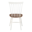 Scranton & Co Windsor Wood Dining Chair Toffee and Cream 2 Pack