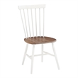 Scranton & Co Windsor Wood Dining Chair Toffee and Cream 2 Pack