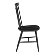 Scranton & Co Windsor Solid Wood Dining Chair in Black 2 Pack