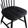 Scranton & Co Windsor Solid Wood Dining Chair in Black 2 Pack