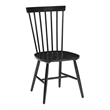 Scranton & Co Windsor Solid Wood Dining Chair in Black 2 Pack