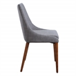 Scranton & Co Mid-Century Dining Accent Chair in Dove Gray 2 Pack