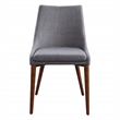 Scranton & Co Mid-Century Dining Accent Chair in Dove Gray 2 Pack