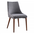 Scranton & Co Mid-Century Dining Accent Chair in Dove Gray 2 Pack