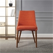 Scranton & Co Mid-Century Dining Chair in Tangerine Orange 2 Pack