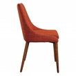 Scranton & Co Mid-Century Dining Chair in Tangerine Orange 2 Pack
