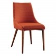 Scranton & Co Mid-Century Dining Chair in Tangerine Orange 2 Pack