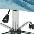Scranton & Co Height Adjustable Home Office Chair in Blue Velvet