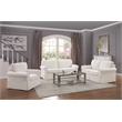 Scranton & Co Loveseat with Washable Ivory Beige Slip Fabric Cover