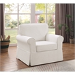 Scranton & Co Cottage Chair with Ivory Beige Washable Fabric Slip Cover