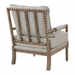 Scranton & Co Spindle Accent Chair in Fog Brown with Rustic Brown Finish